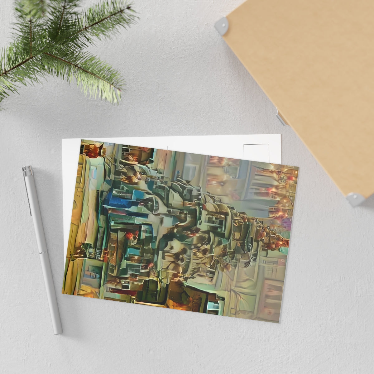 Christmas Scene Postcard