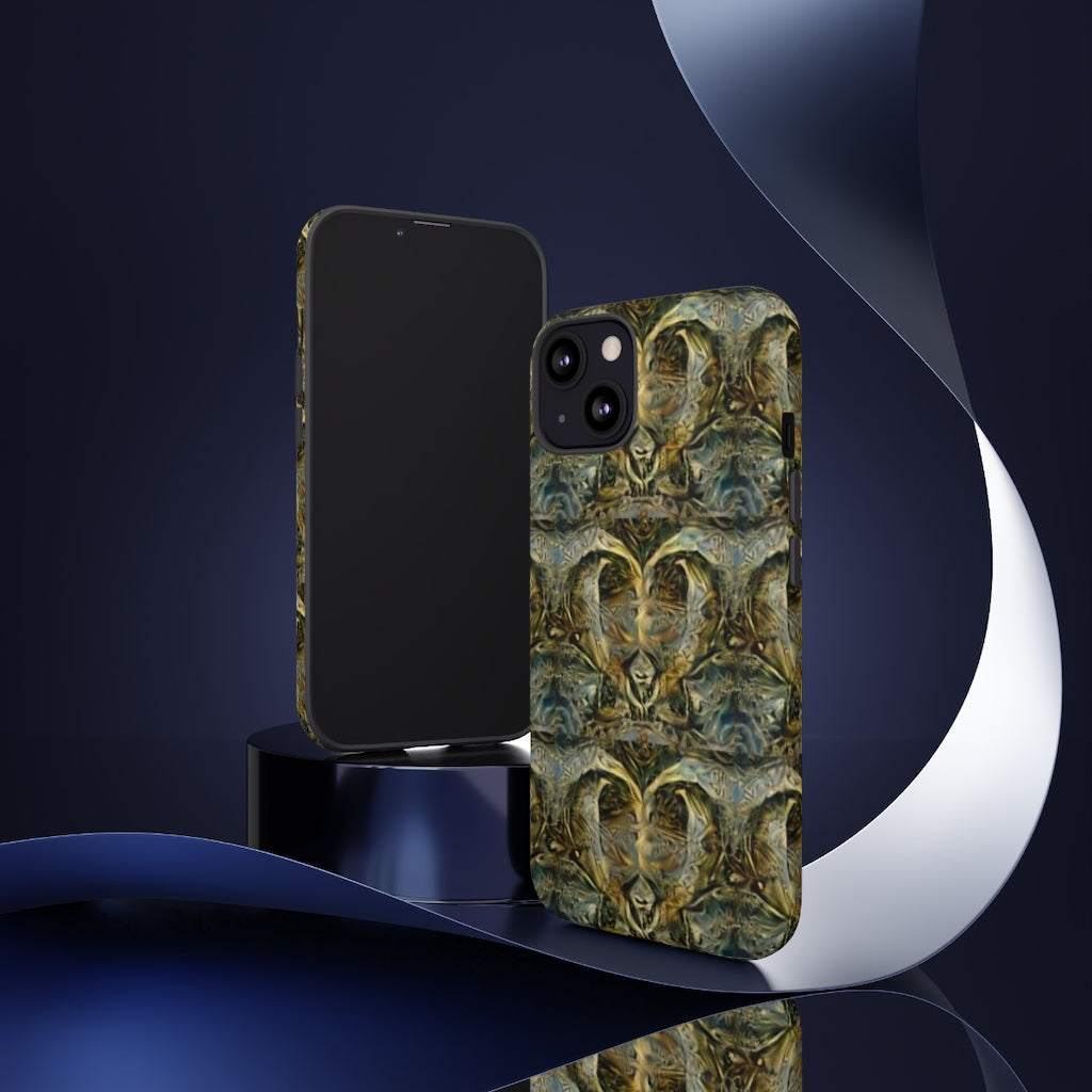 Ornate Gold Hearts II Tough Phone Case