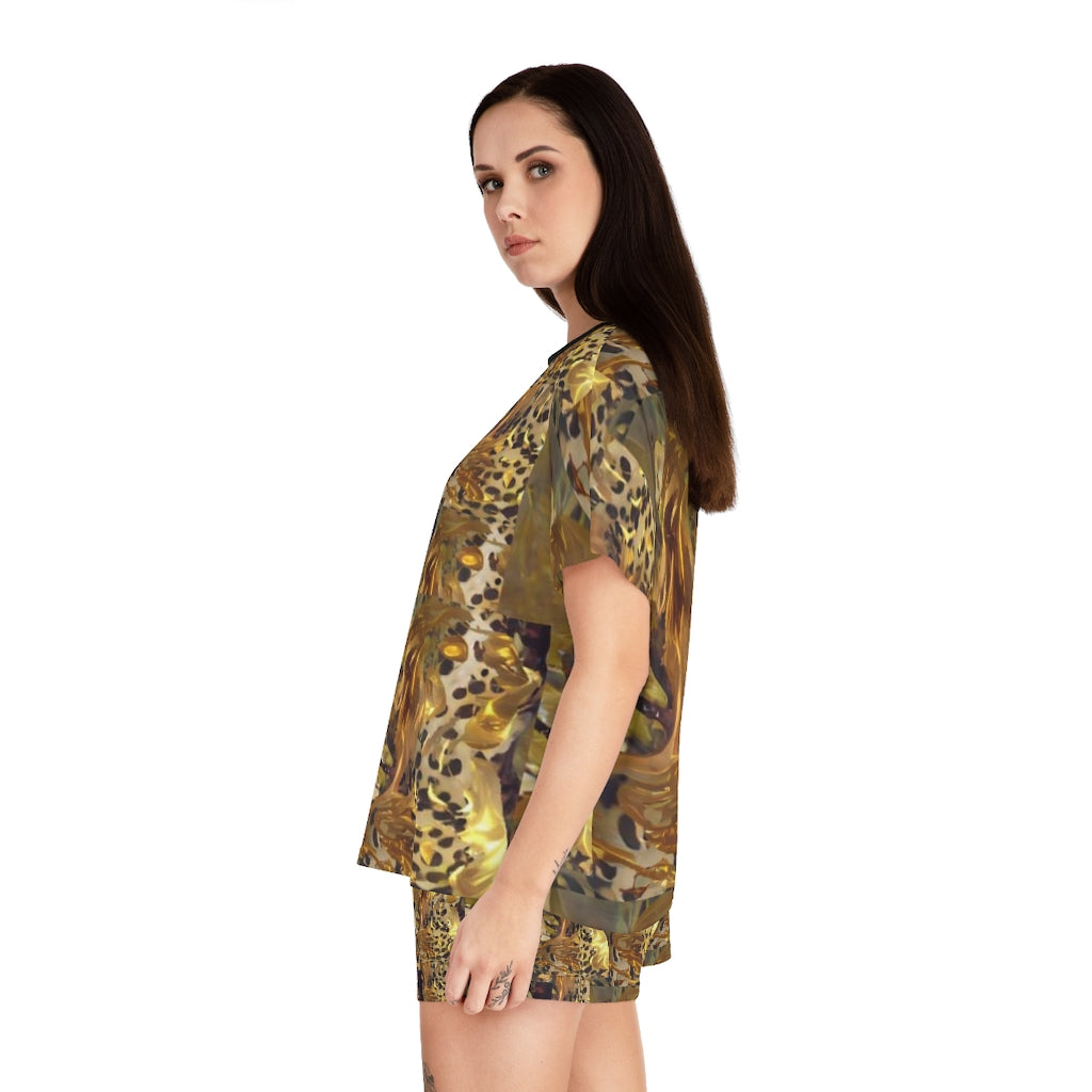 Goldgirl Art Women's Short Pajama Set