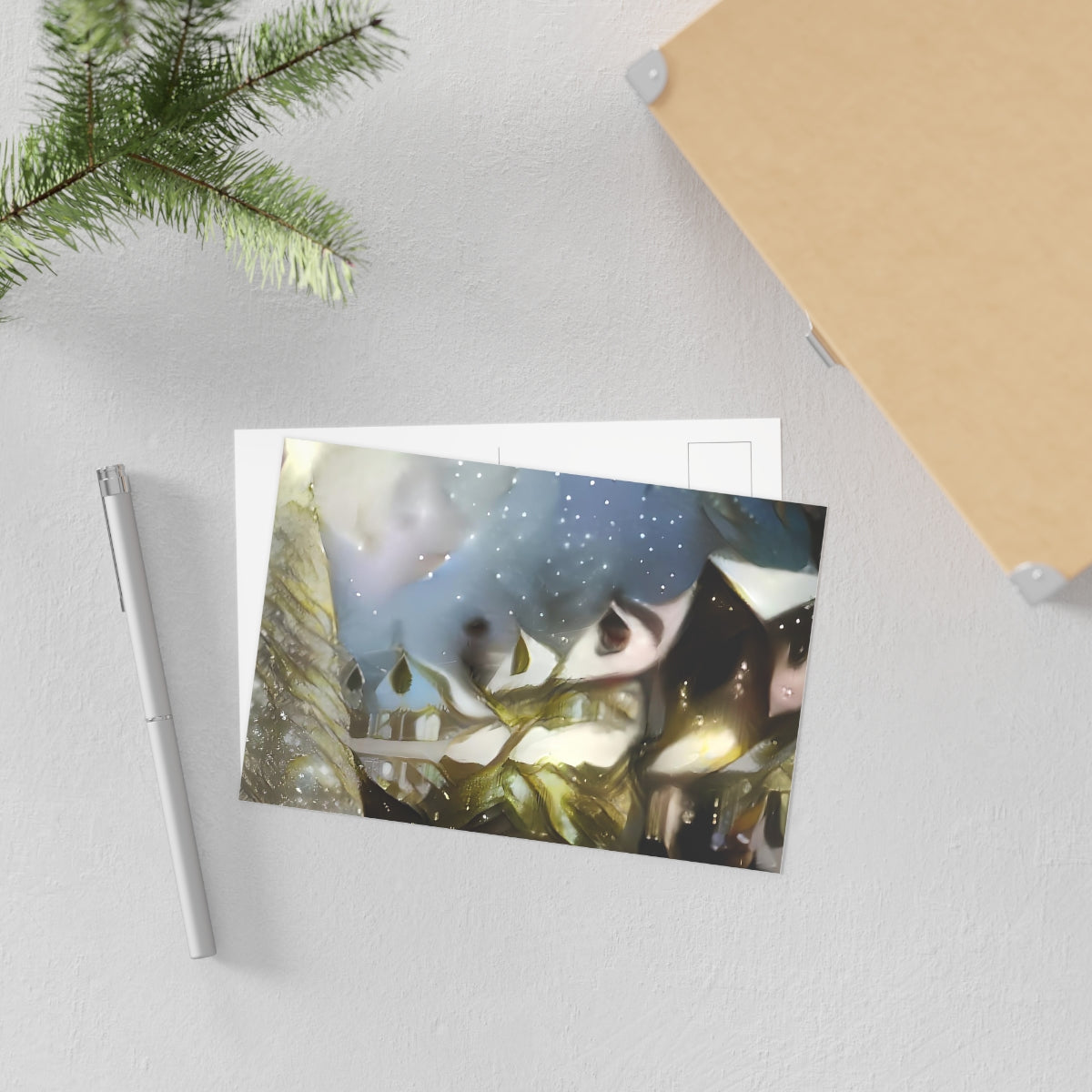 Gothic Series Christmas Scene Fine Art Postcards