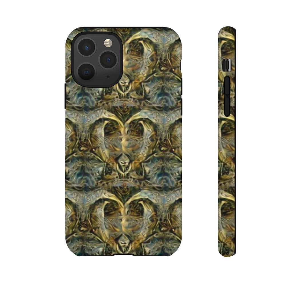 Ornate Gold Hearts II Tough Phone Case