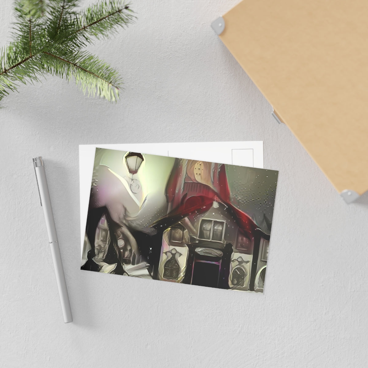 Gothic Series Christmas Scene Fine Art Postcards