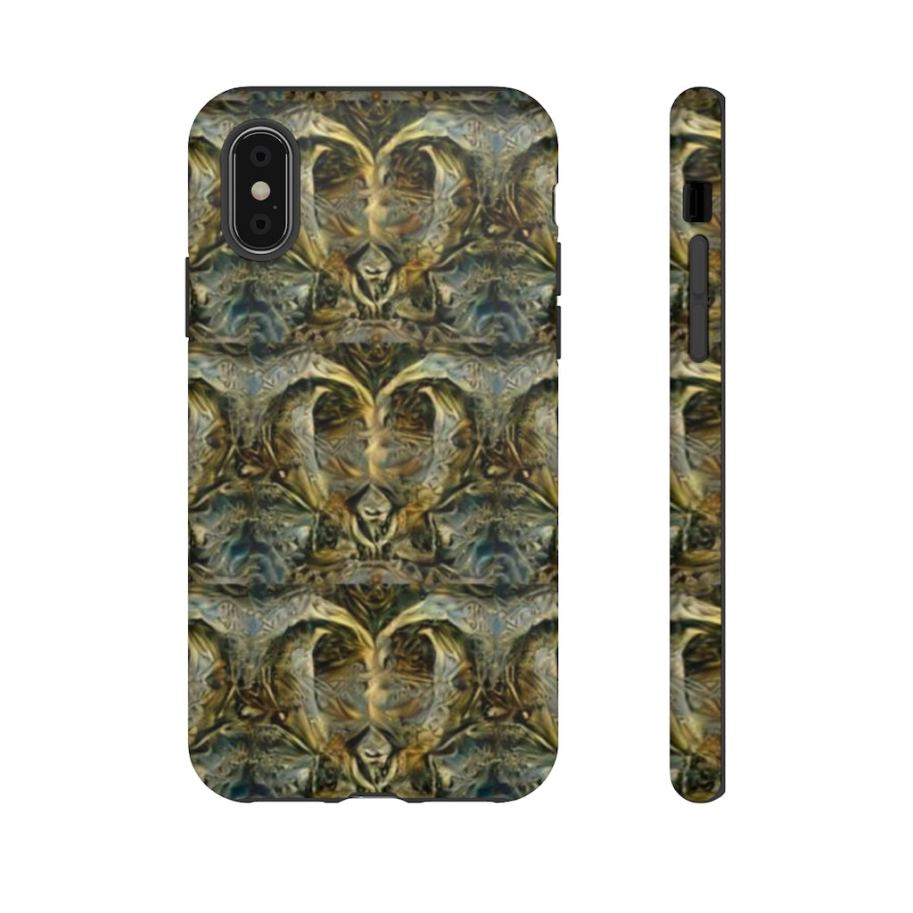 Ornate Gold Hearts II Tough Phone Case