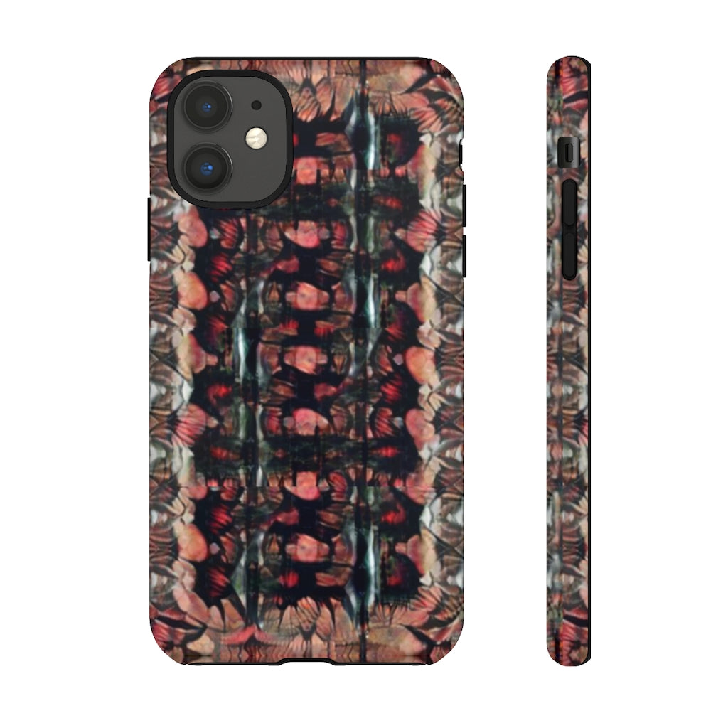 Abstract Red Print Tough Phone Cases