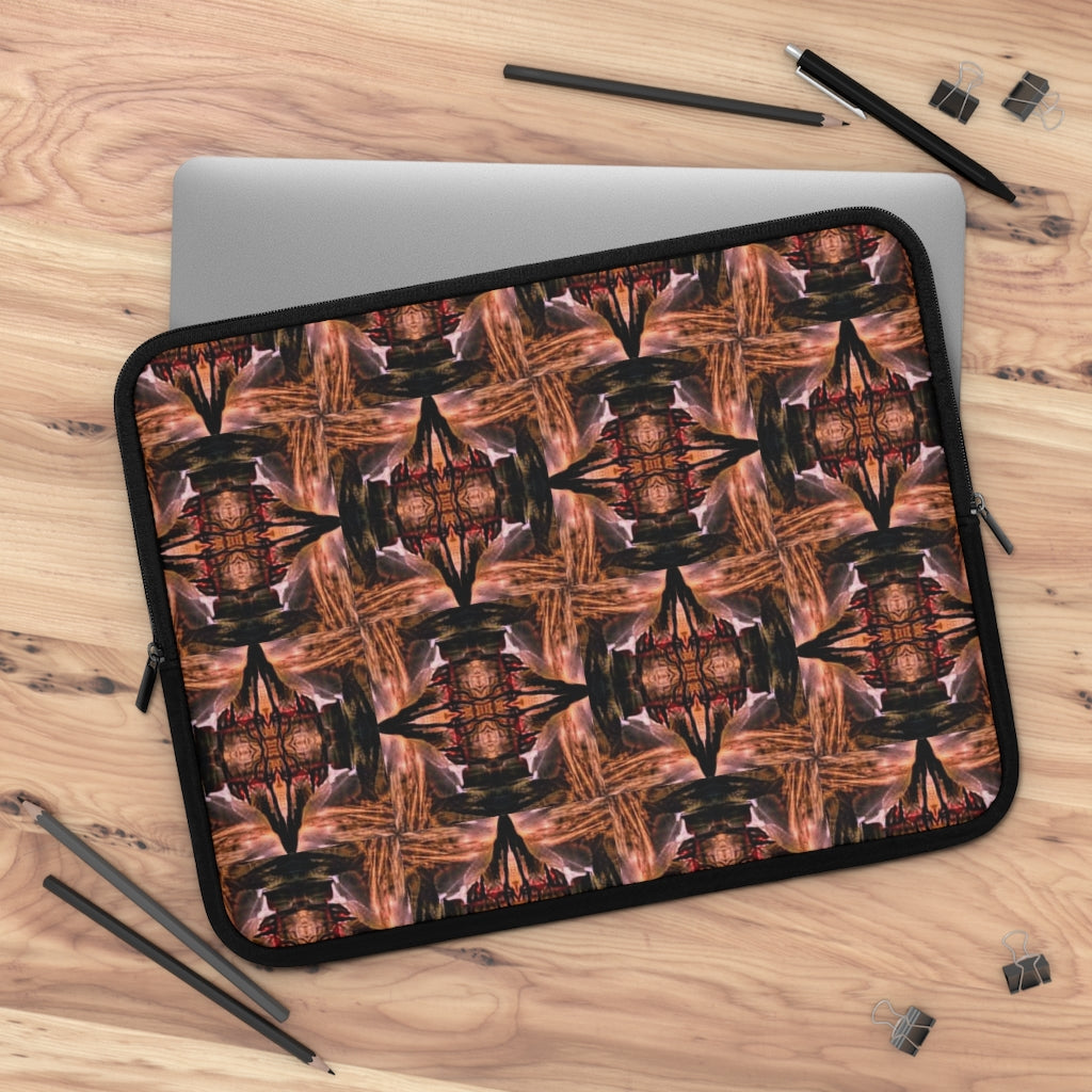 Pink Spyres Print Laptop Sleeve