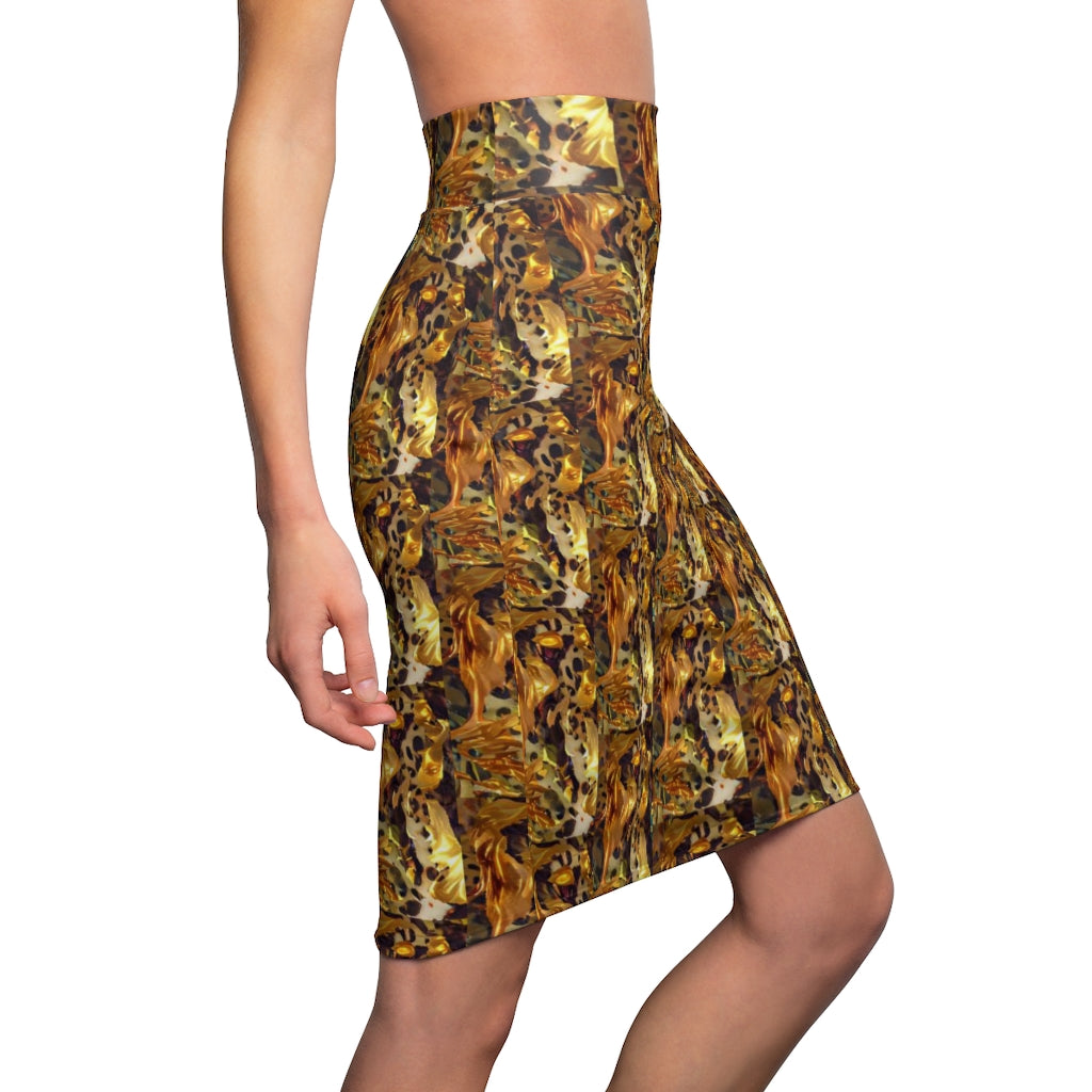 Goldgirl III Women's Pencil Skirt