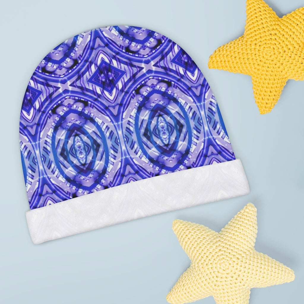 Blue Diamonds Baby Beanie