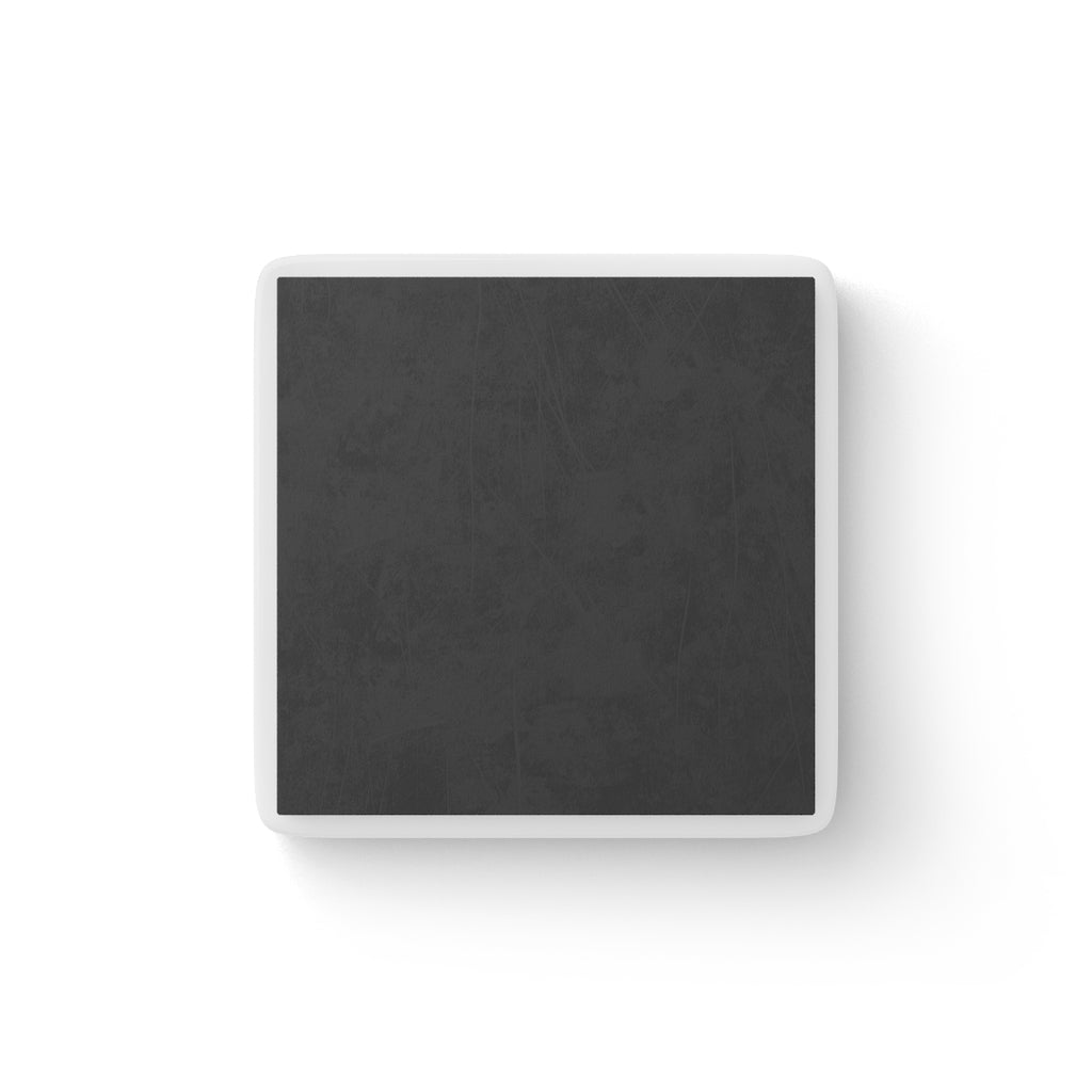 Train Of Thought Porcelain Magnet, Square