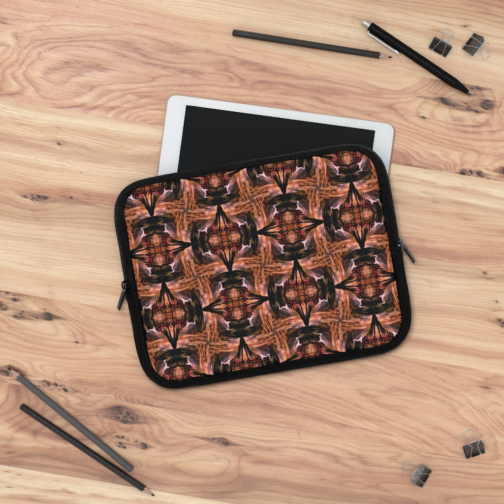 Pink Spyres Print Laptop Sleeve