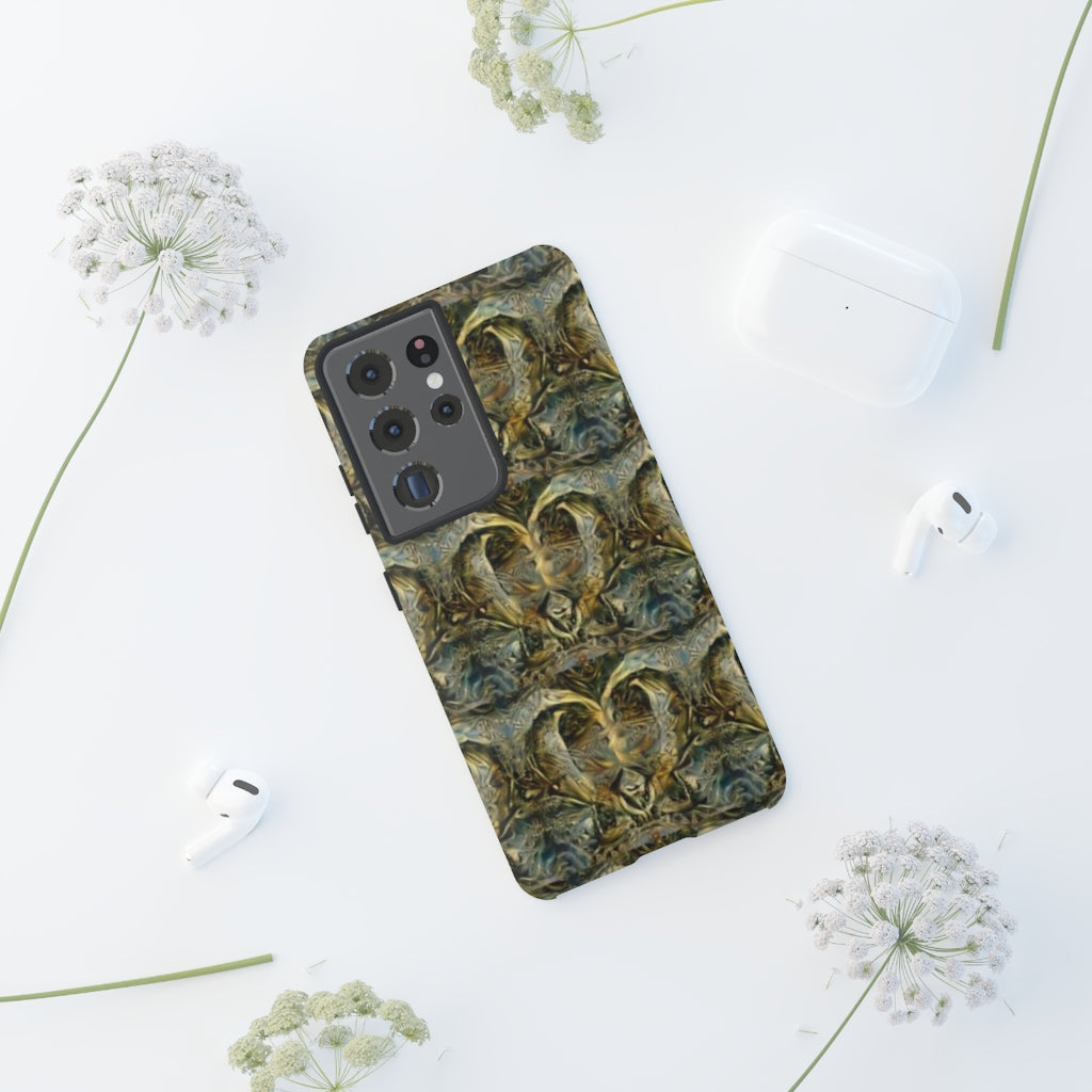 Ornate Gold Hearts II Tough Phone Case