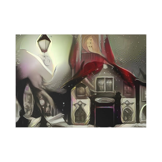 Gothic Series Christmas Scene Fine Art Postcards