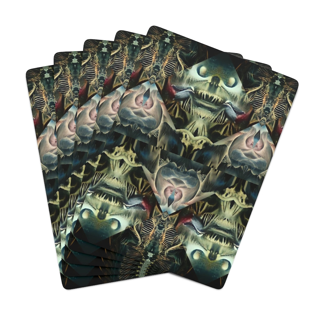 Skellton Key Print Poker Cards