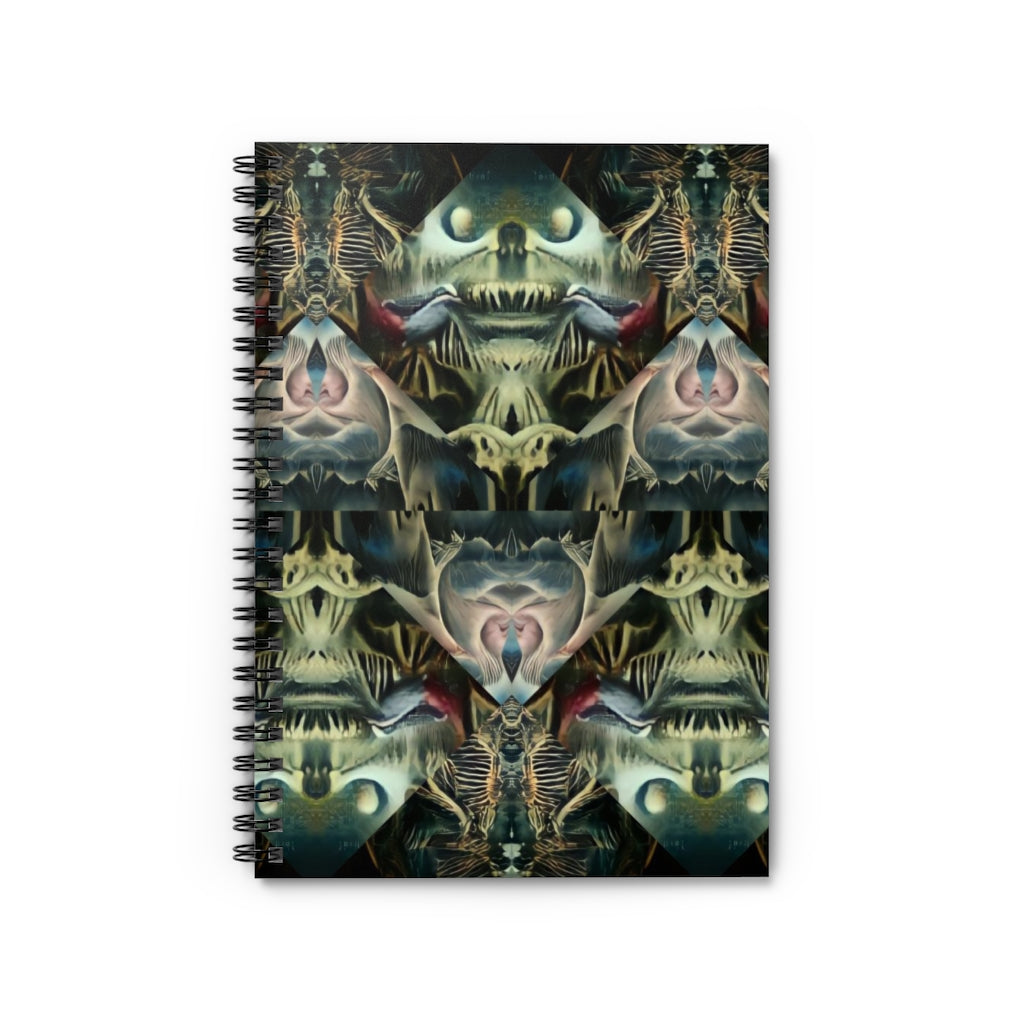 Skellton Key Print Spiral Notebook - Ruled Line