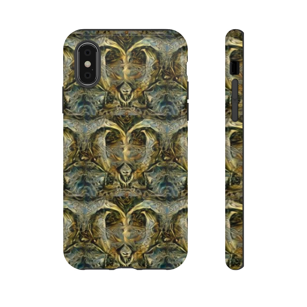 Ornate Gold Hearts II Tough Phone Case