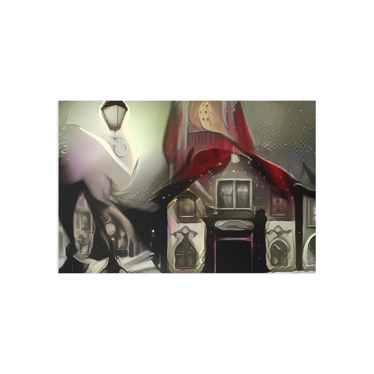 Gothic Series Christmas Scene Fine Art Postcards