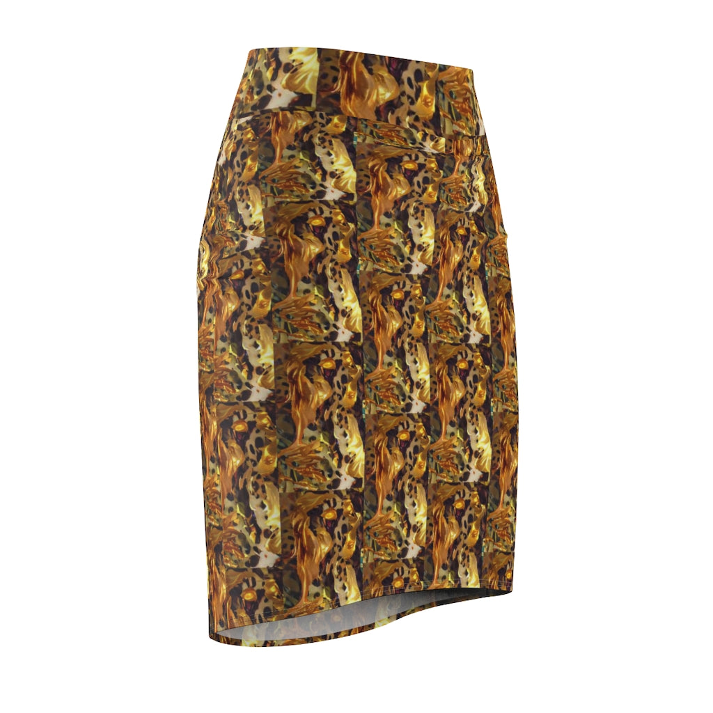 Goldgirl III Women's Pencil Skirt